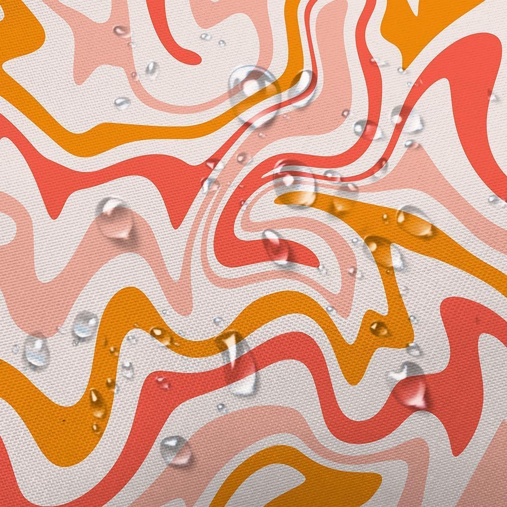 Dongbei Cute Orange Shower Curtain with Hooks 60x70in