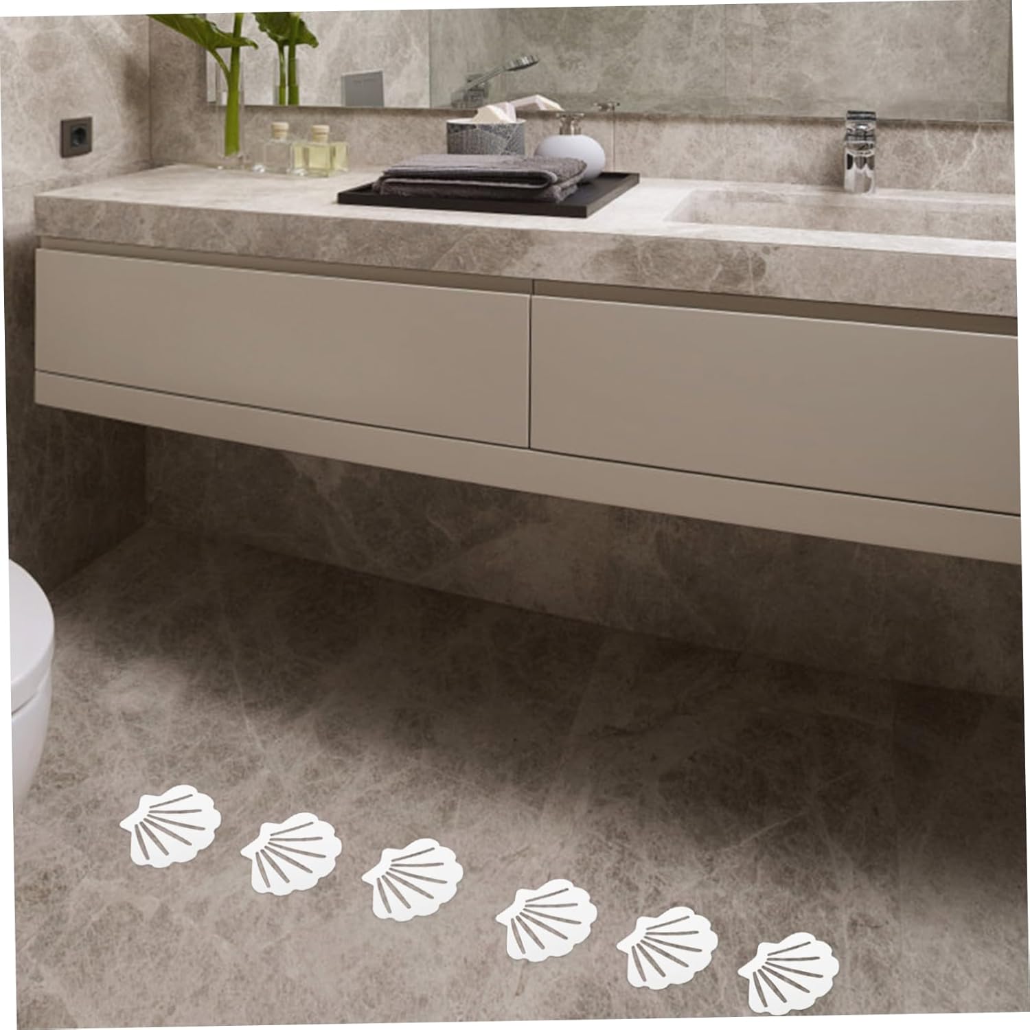 Garneck 12pcs Bathroom Non-Skid Strip Stickers 1