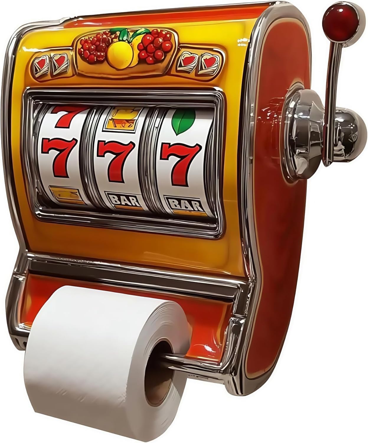 Slot Machine Toilet Paper Holder - Retro Style for Bathroom