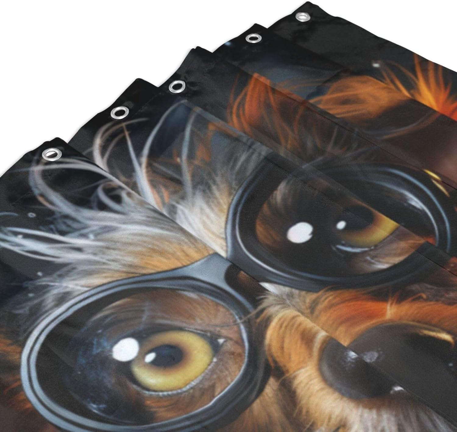 Cute Hippie Boho Dog Shower Curtain Set
