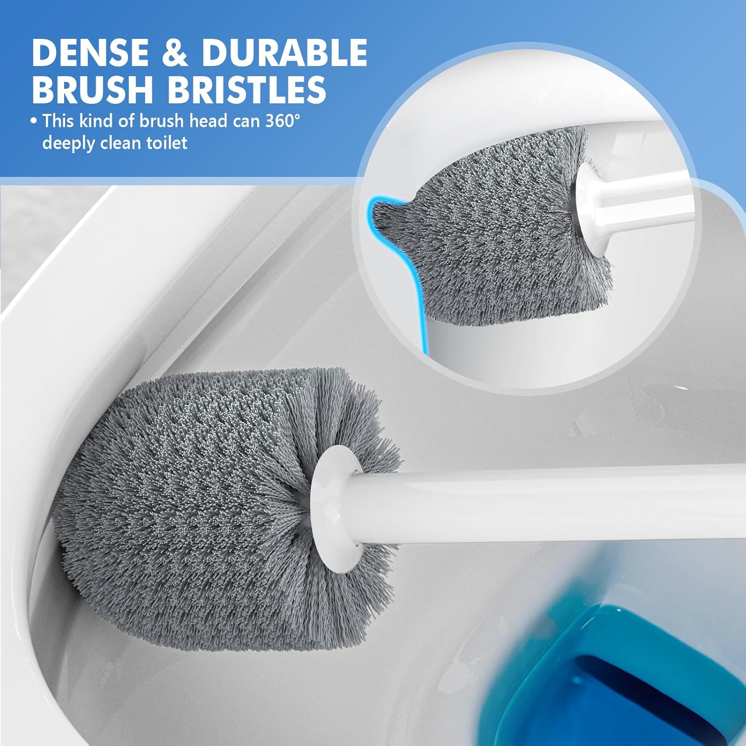 LOVLOY 2 in 1 Toilet Brush Plunger Set with Holder