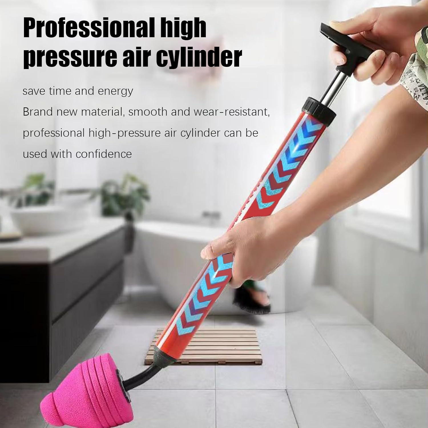 AYKHDS Toilet Plunger Clog Remover with Ergonomic Handle
