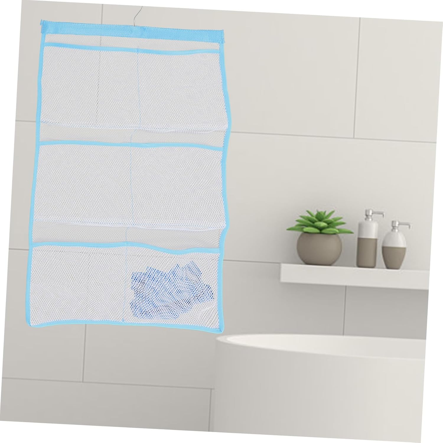 PRETYZOOM Shower Organizer with 6 Mesh Pockets
