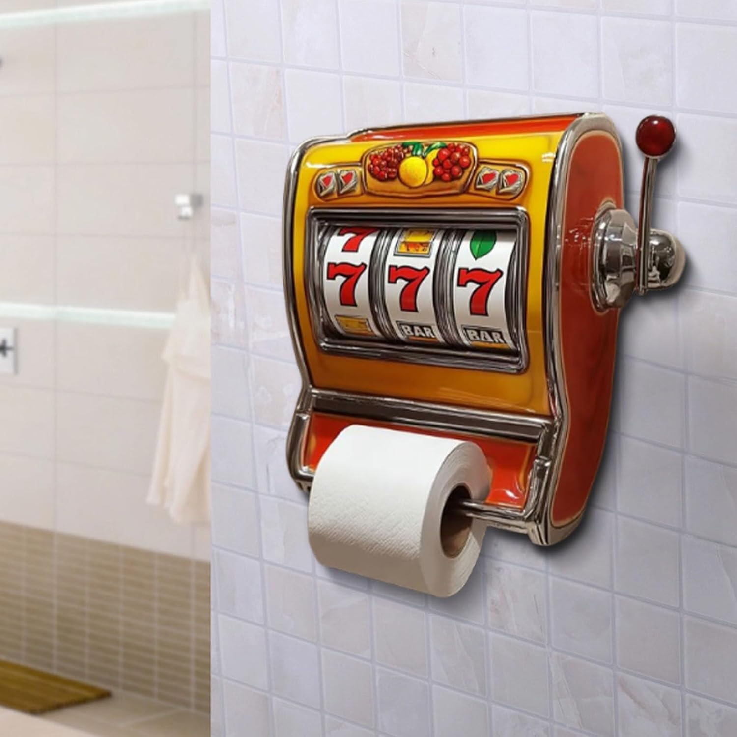 Retro Vegas Slot Machine Toilet Paper Holder