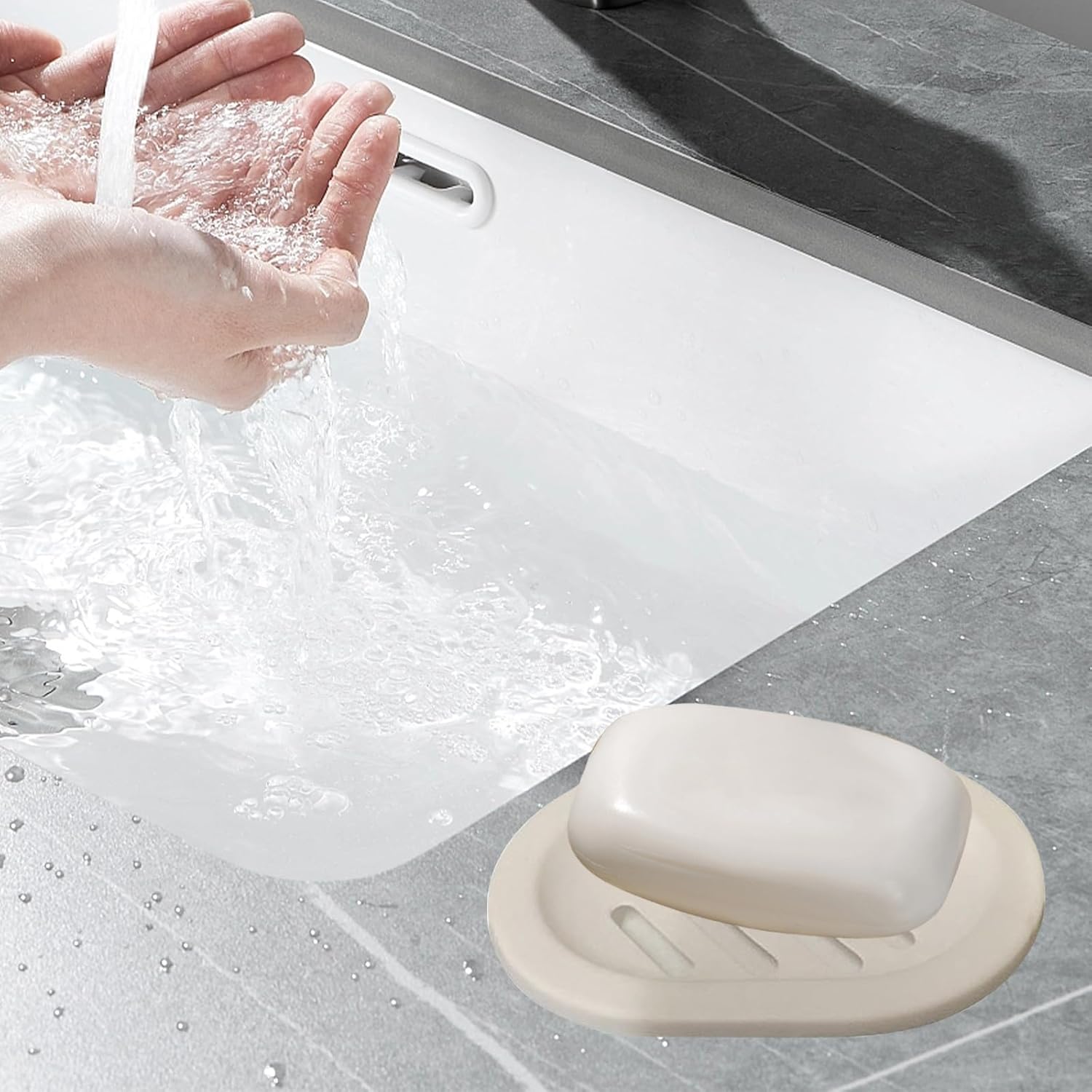 Modern Bathroom Accessories Set 4PCS Plastic