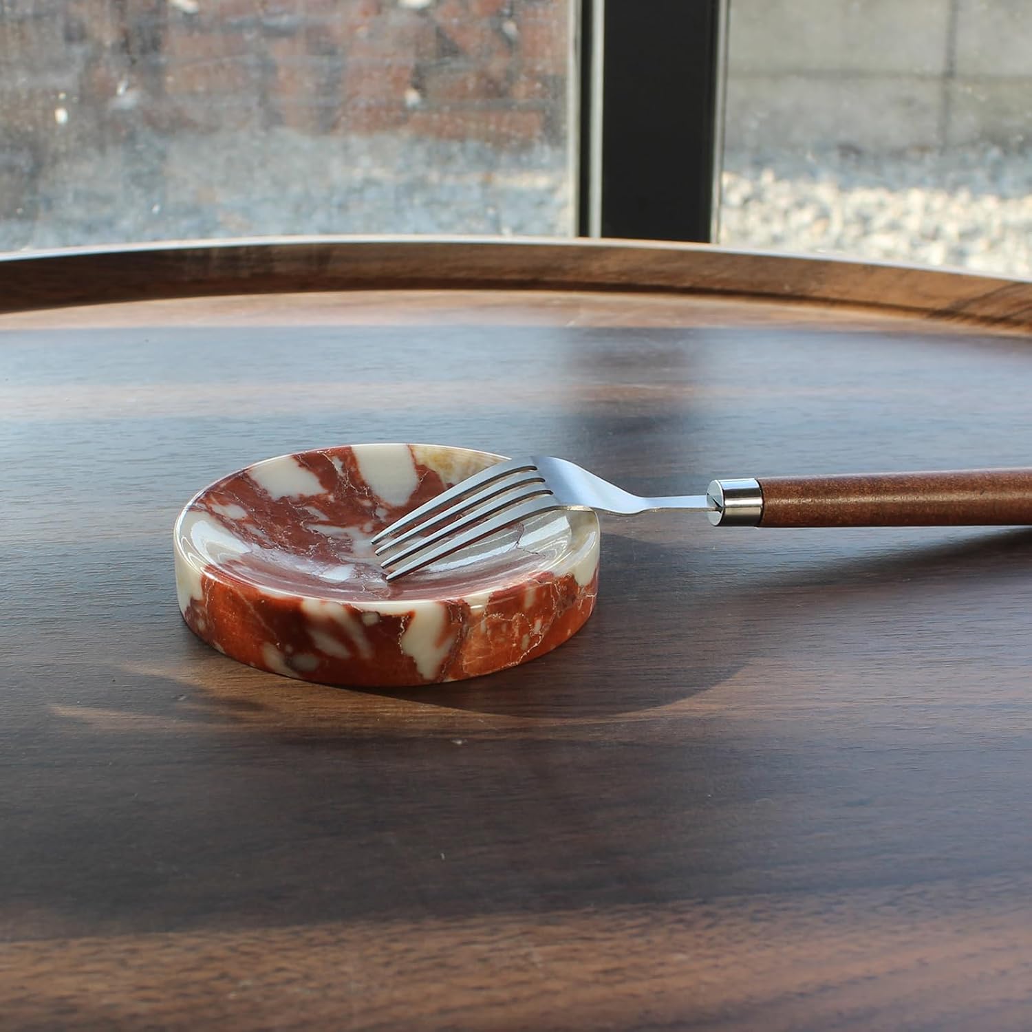 Natural Calacatta Red Marble Soap Dish