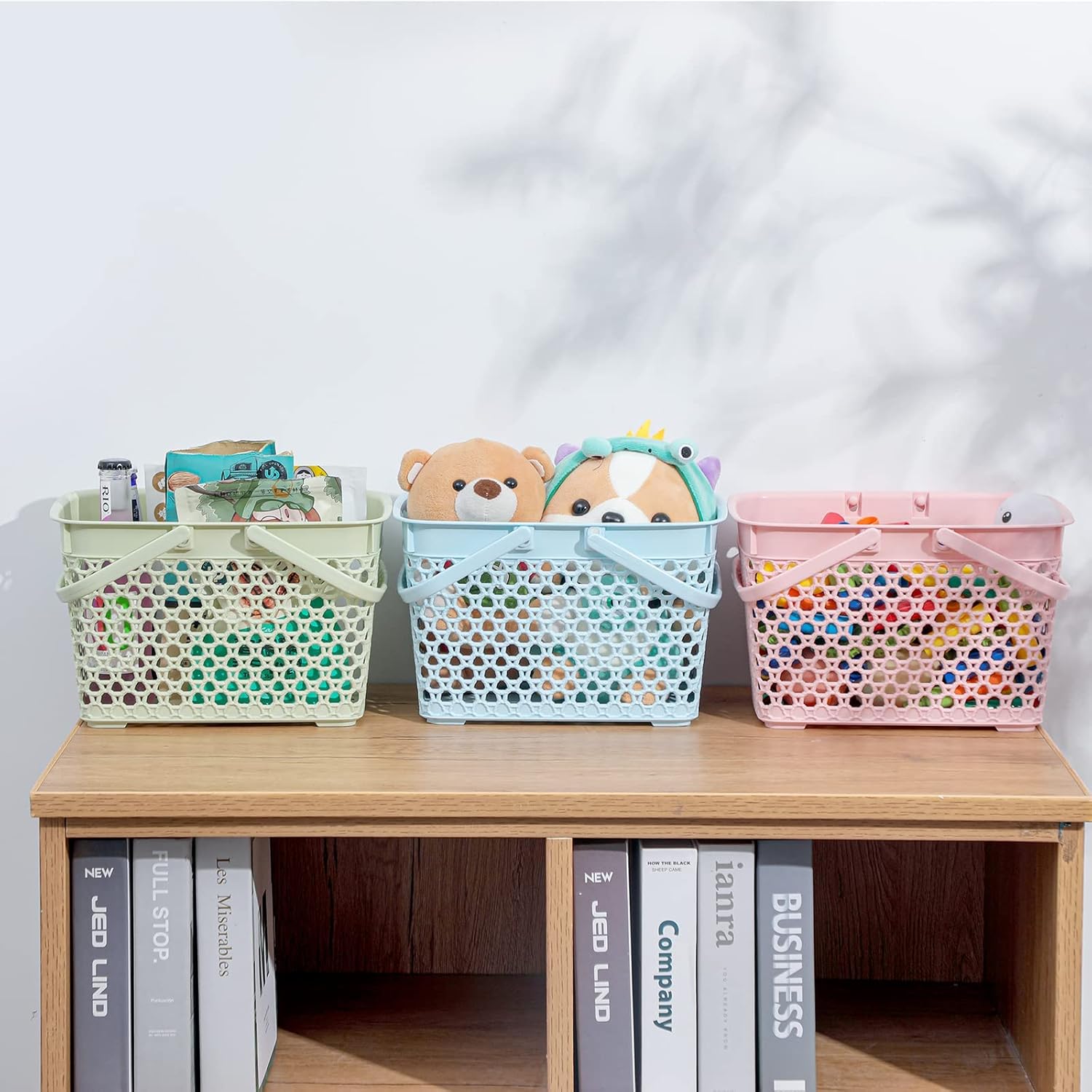 Anyoifax Green Portable Shower Caddy Basket with Handles