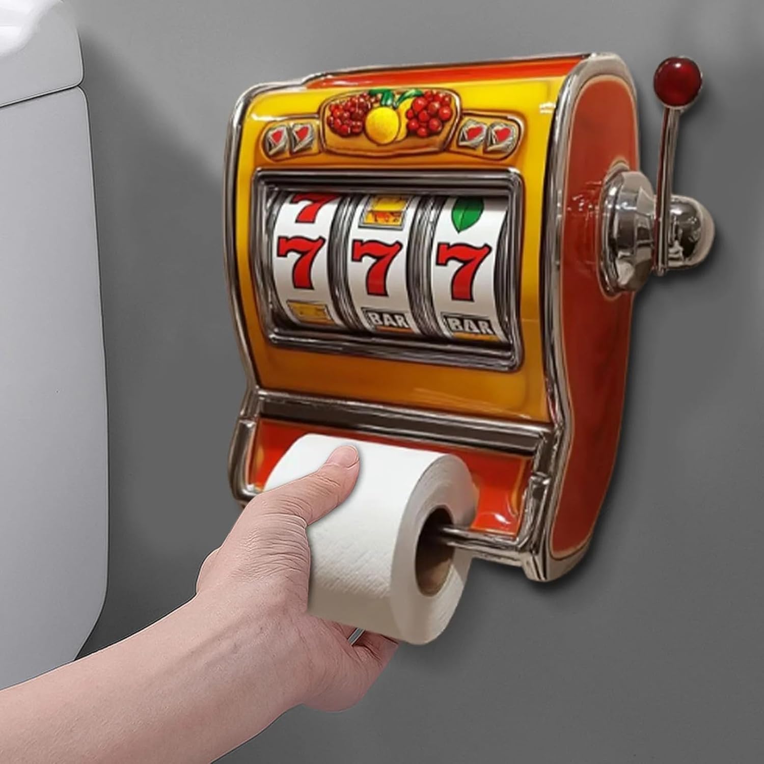 Retro Vegas Slot Machine Toilet Paper Holder