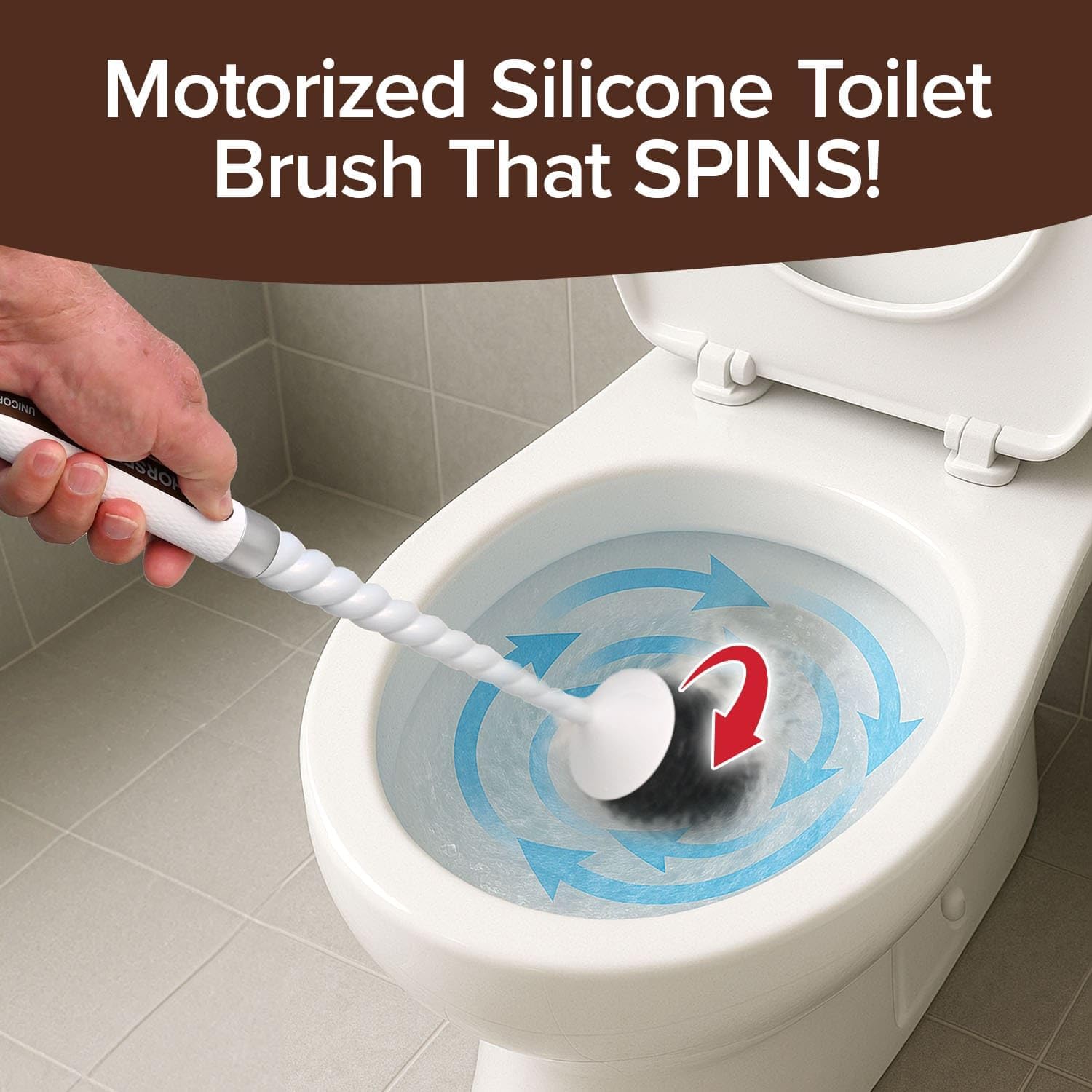 Horsepower Unicorn Motorized Toilet Brush Rechargeable