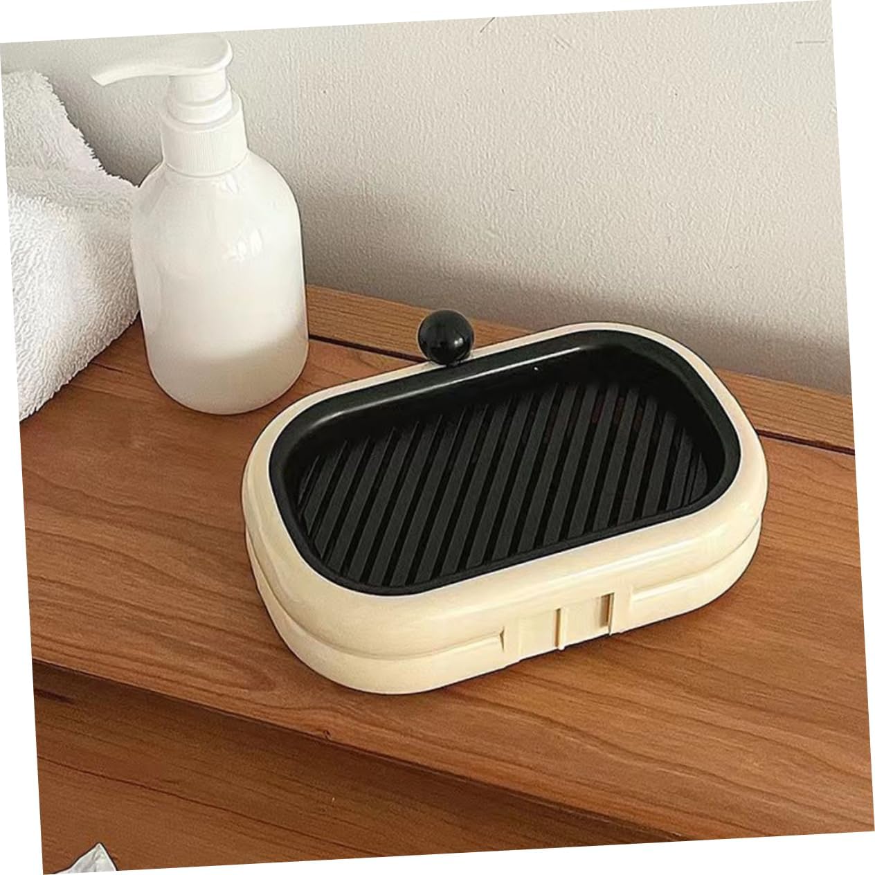 Ciieeo Wall Mounted Soap Dish Dual Drain Rack