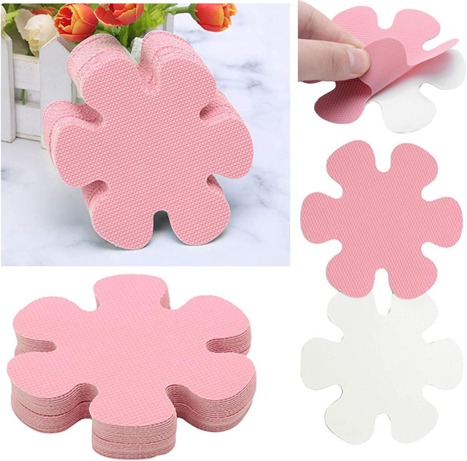 Self Adhesive Anti Slip Bathtub Stickers with Fun Flower Designs 1