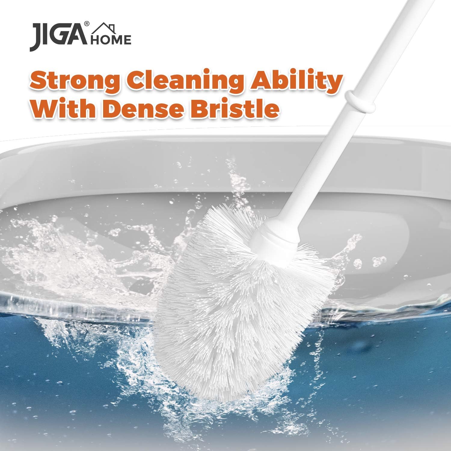 JIGA Toilet Brush and Holder Set 3 Pack White