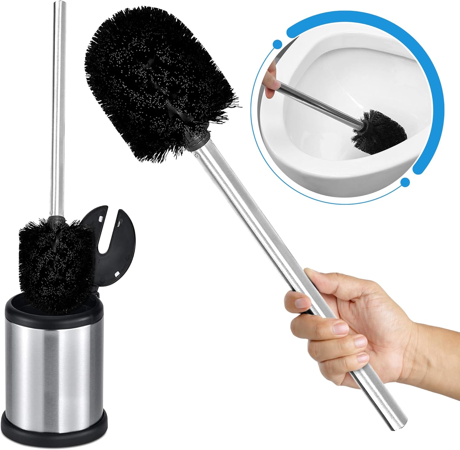 UMIEN Toilet Brush with Lid and Canister