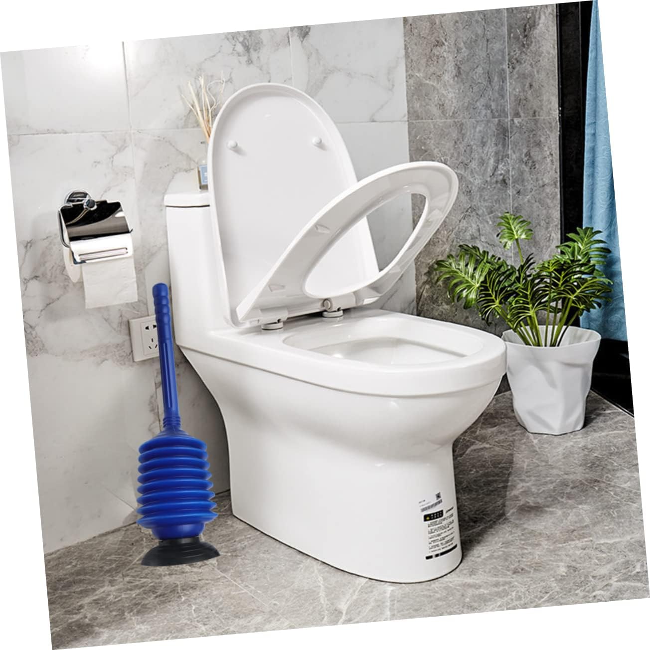 Alipis Heavy Duty Toilet Plunger with Flange Design