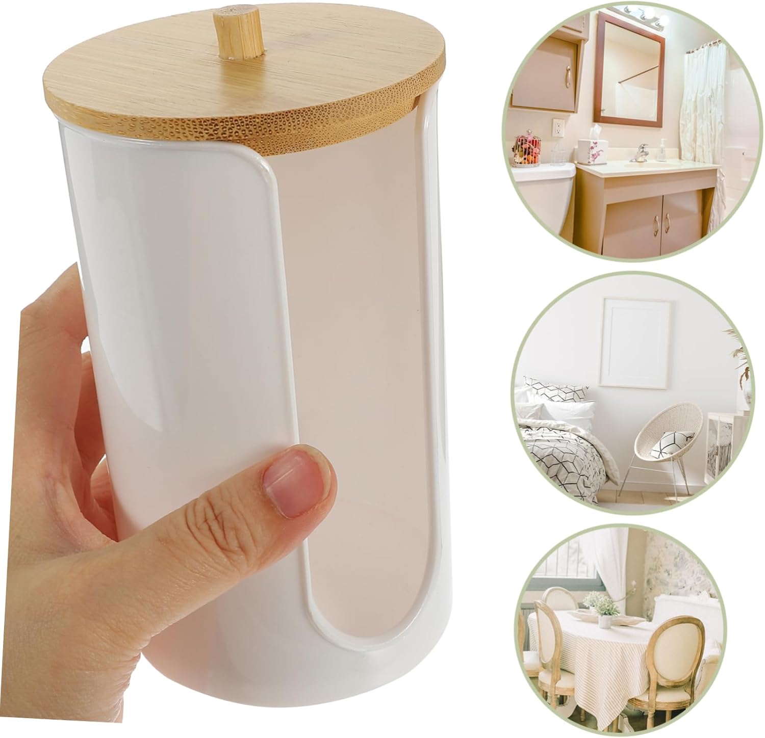 Alipis Bathroom Cup Dispenser with Lid Holder