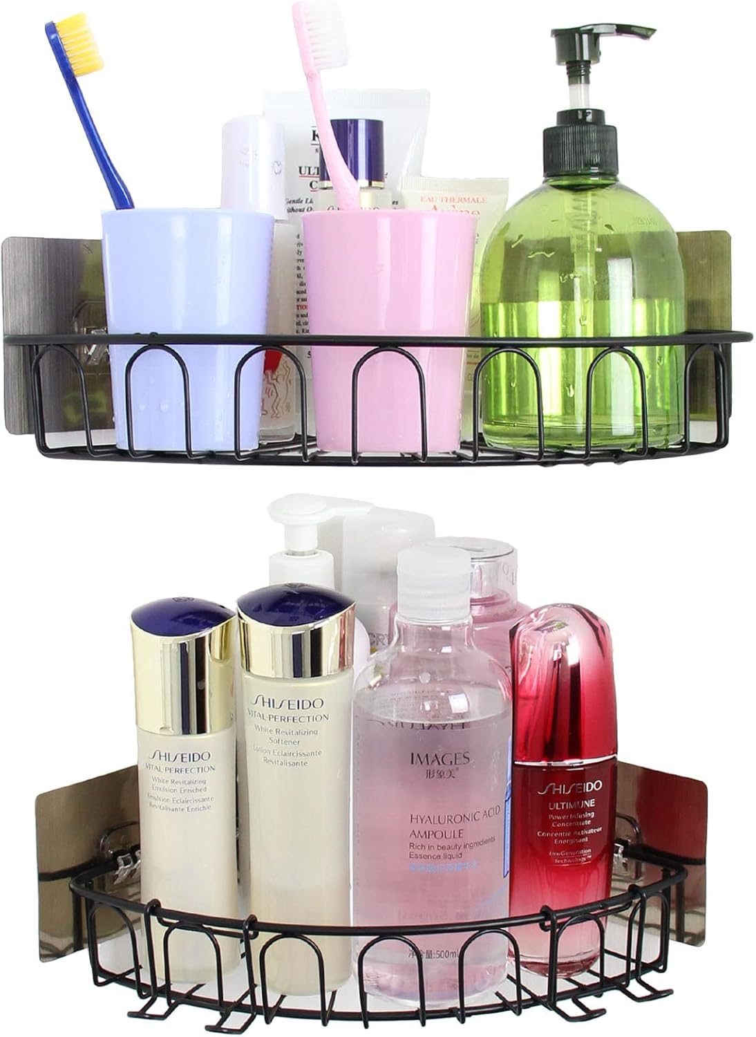Casaphoria 2 Pack Corner Shower Shelf Organizer No Drilling
