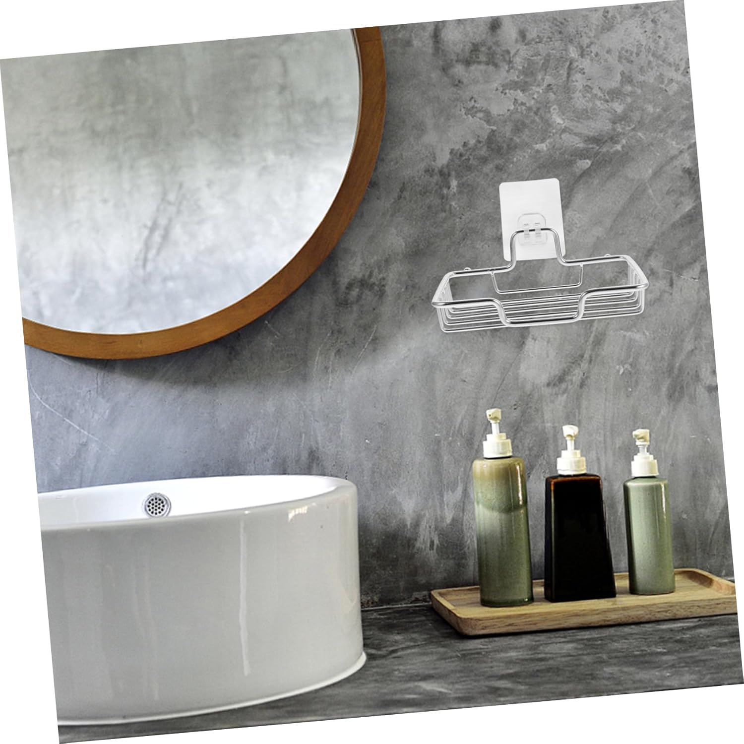 Ciieeo Wall Mount Soap Dish Stainless Steel Drainage Holder No Drill Adhesive