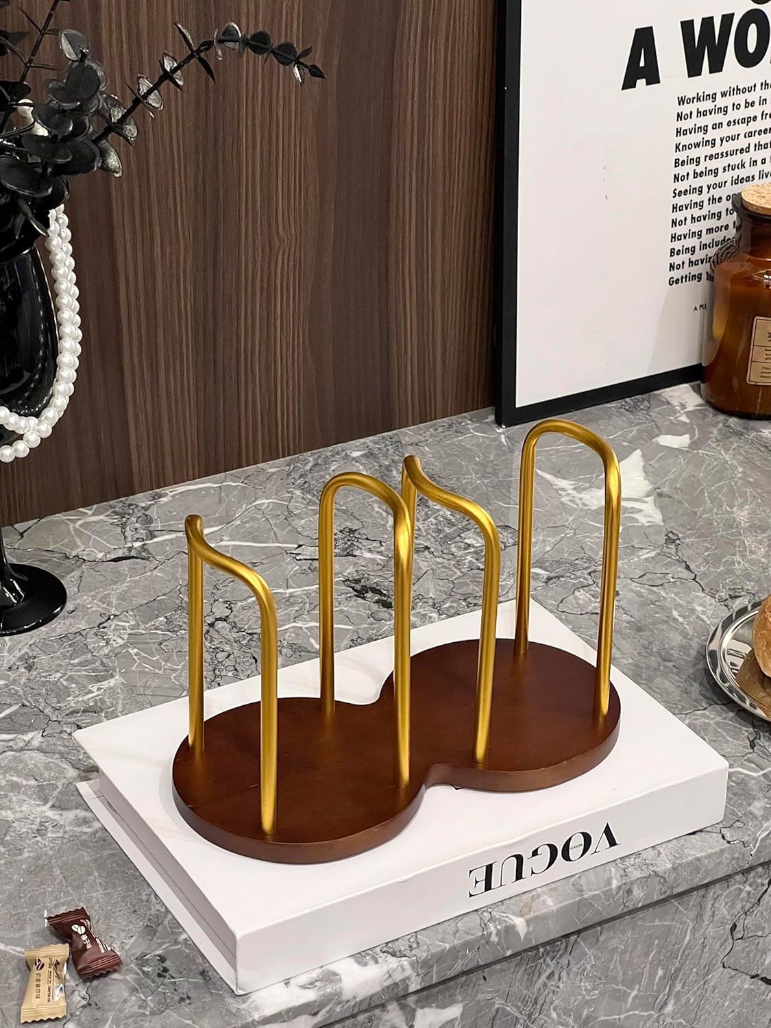 Buysing Wood Cup Holder 3oz-12oz for Office Kitchen