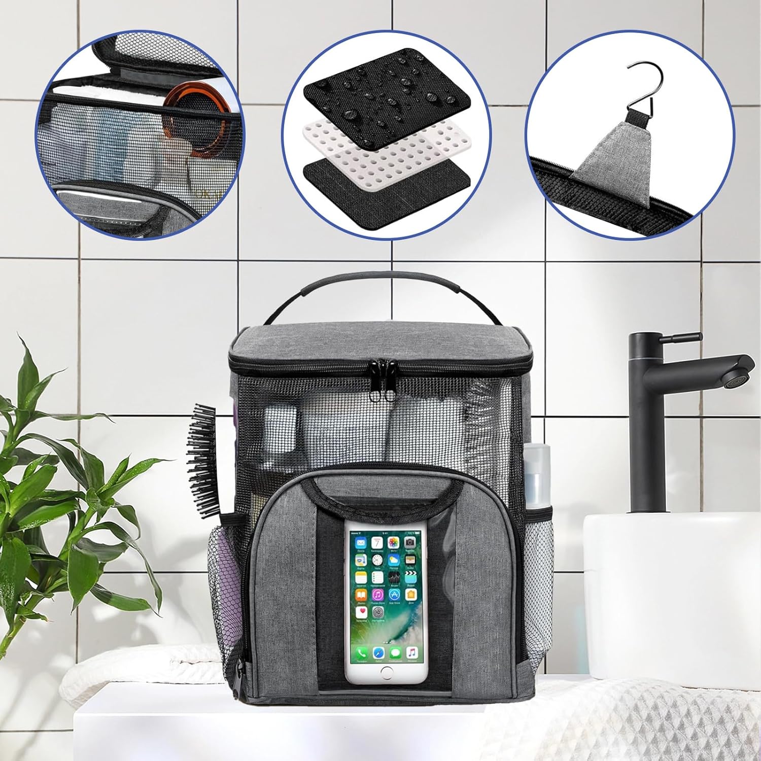 ZHIYUEJING Shower Caddy Portable Travel and Home Use