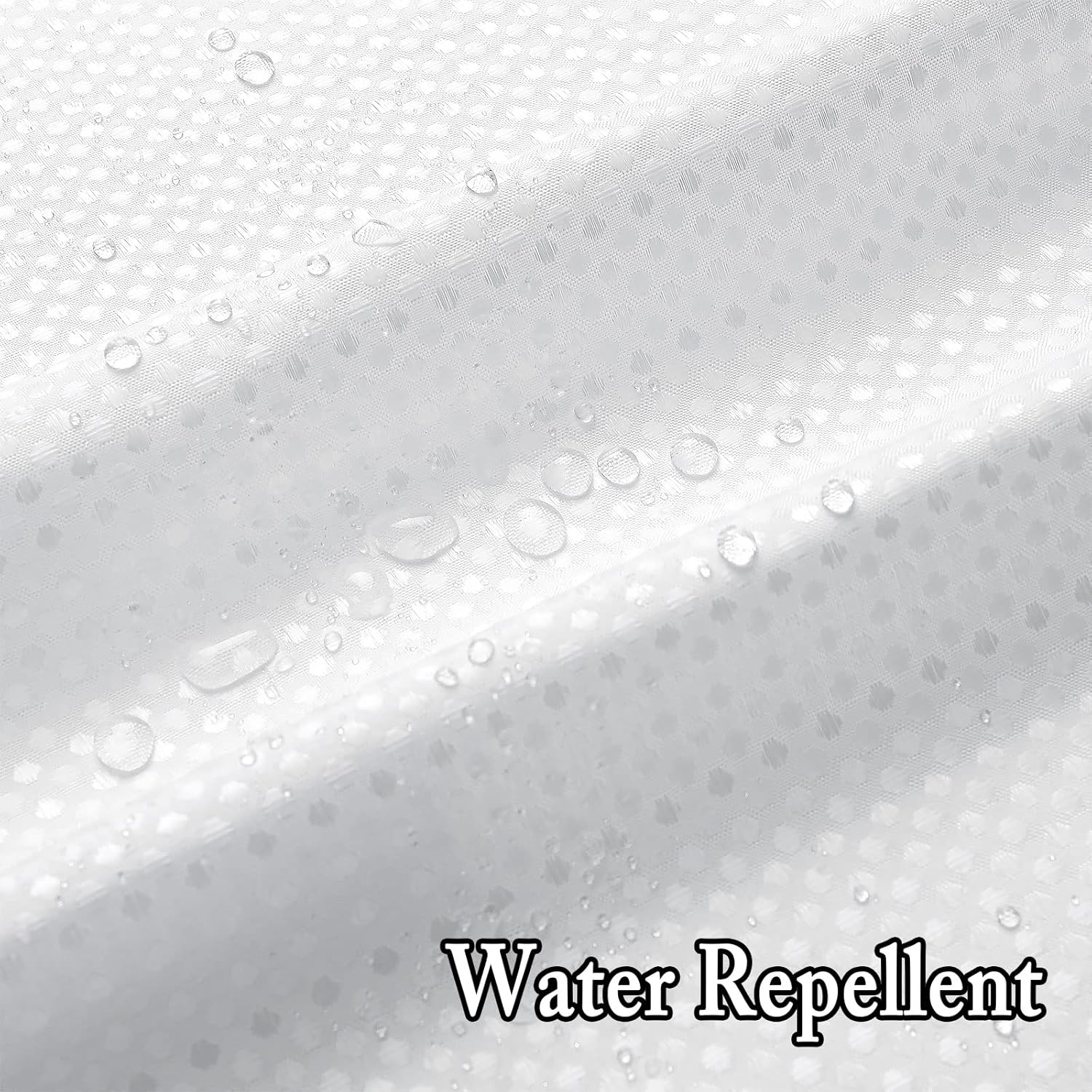 Gibelle Waffle Weave Shower Curtain Set Hook Free with Snap Liner White 72x74