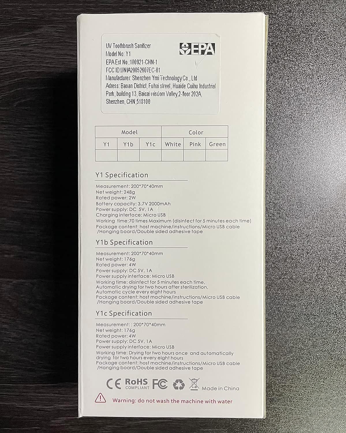 HouseGem Cordless Toothbrush Holder with Timer