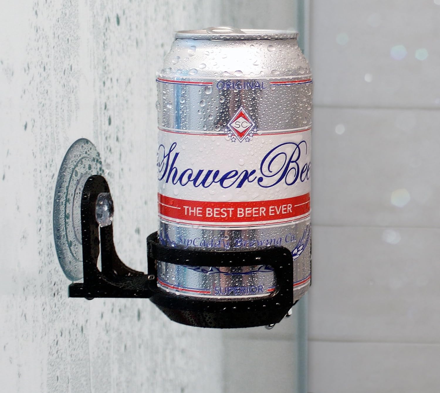 The Original SipCaddy Shower Beer Bath Wine Holder
