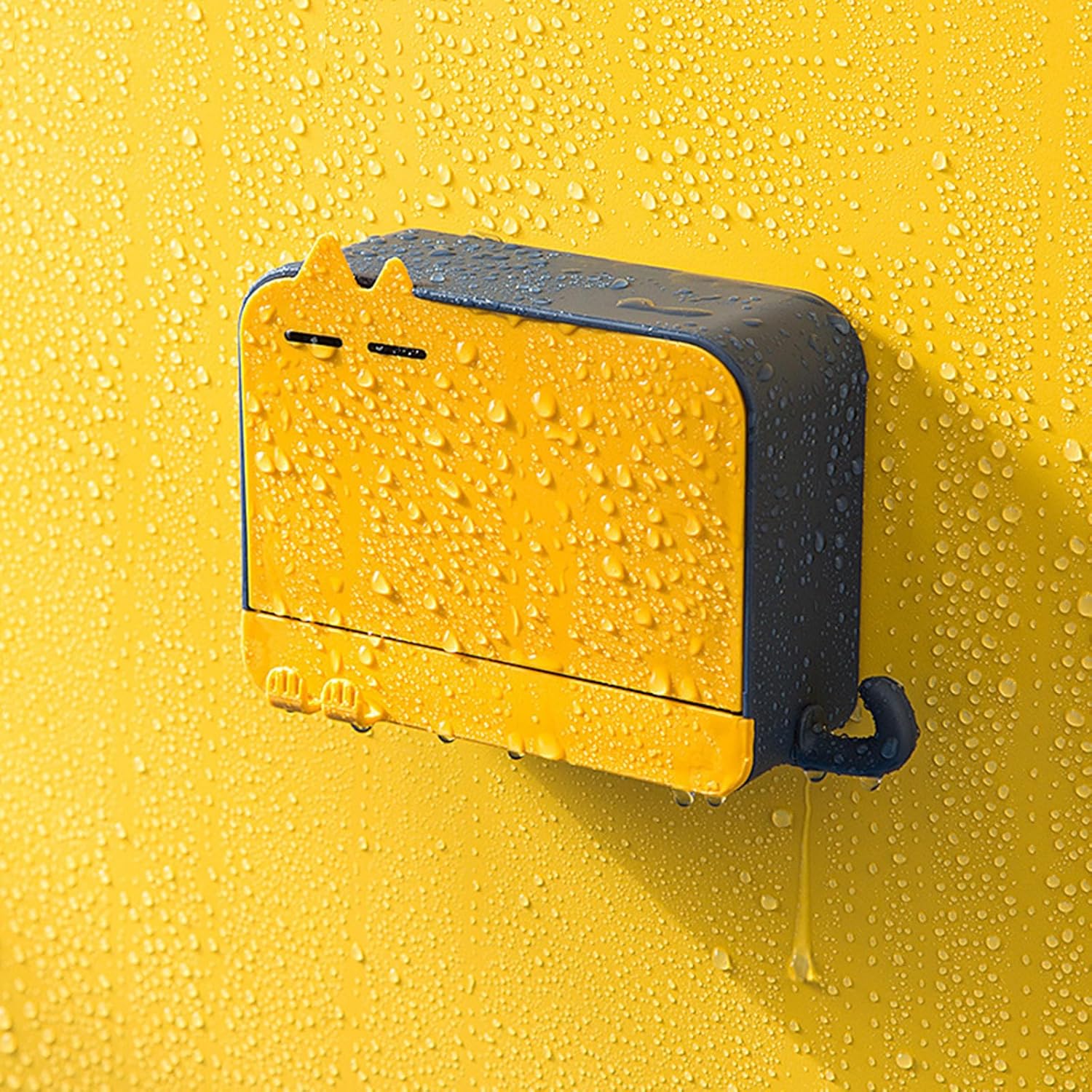EAJORN Soap Dish Sponge Holder with Hook for Bathroom Wall Mount
