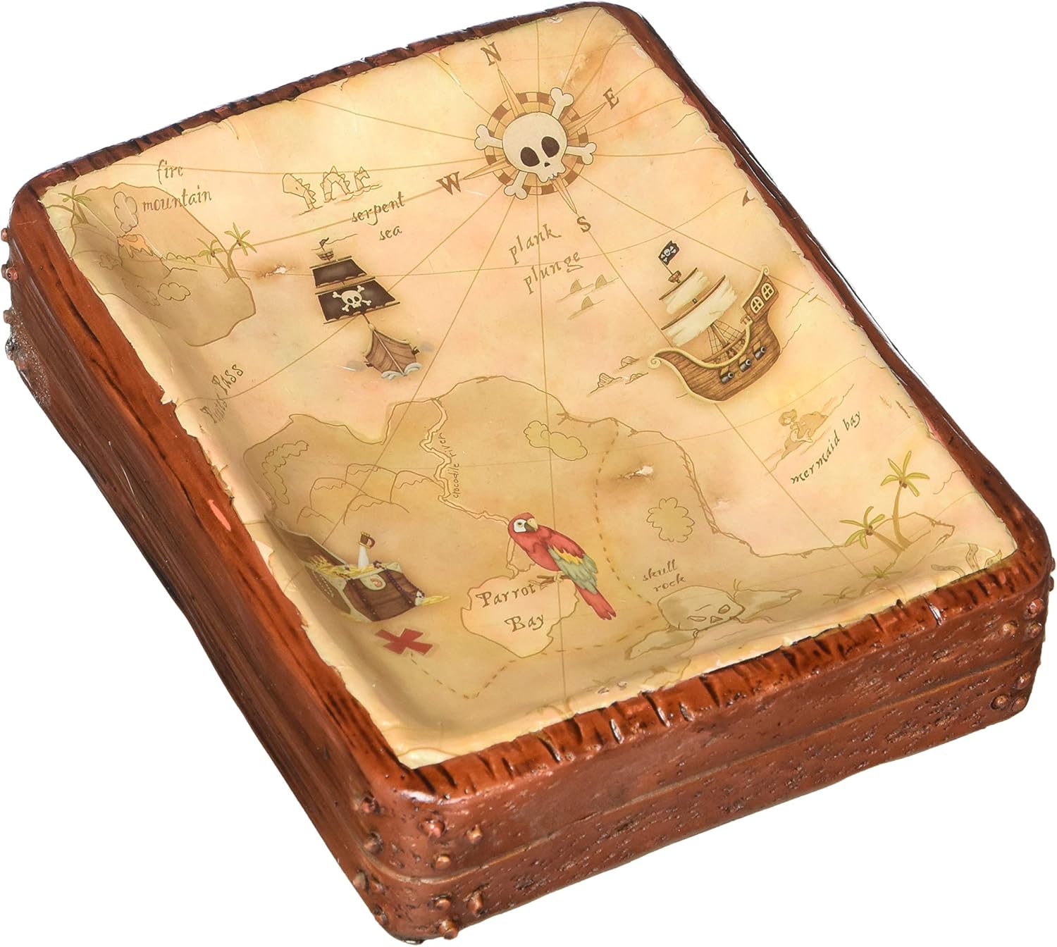 Map Soap Dish Pirates Treasure Multi 1