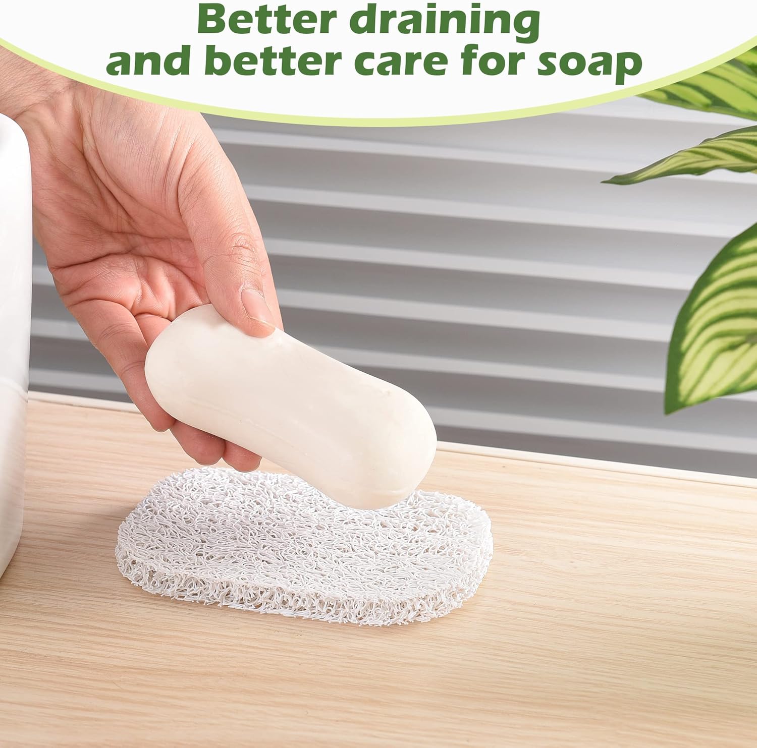 Jerphen 4PCS Soap Lifting Pads for Bath and Kitchen
