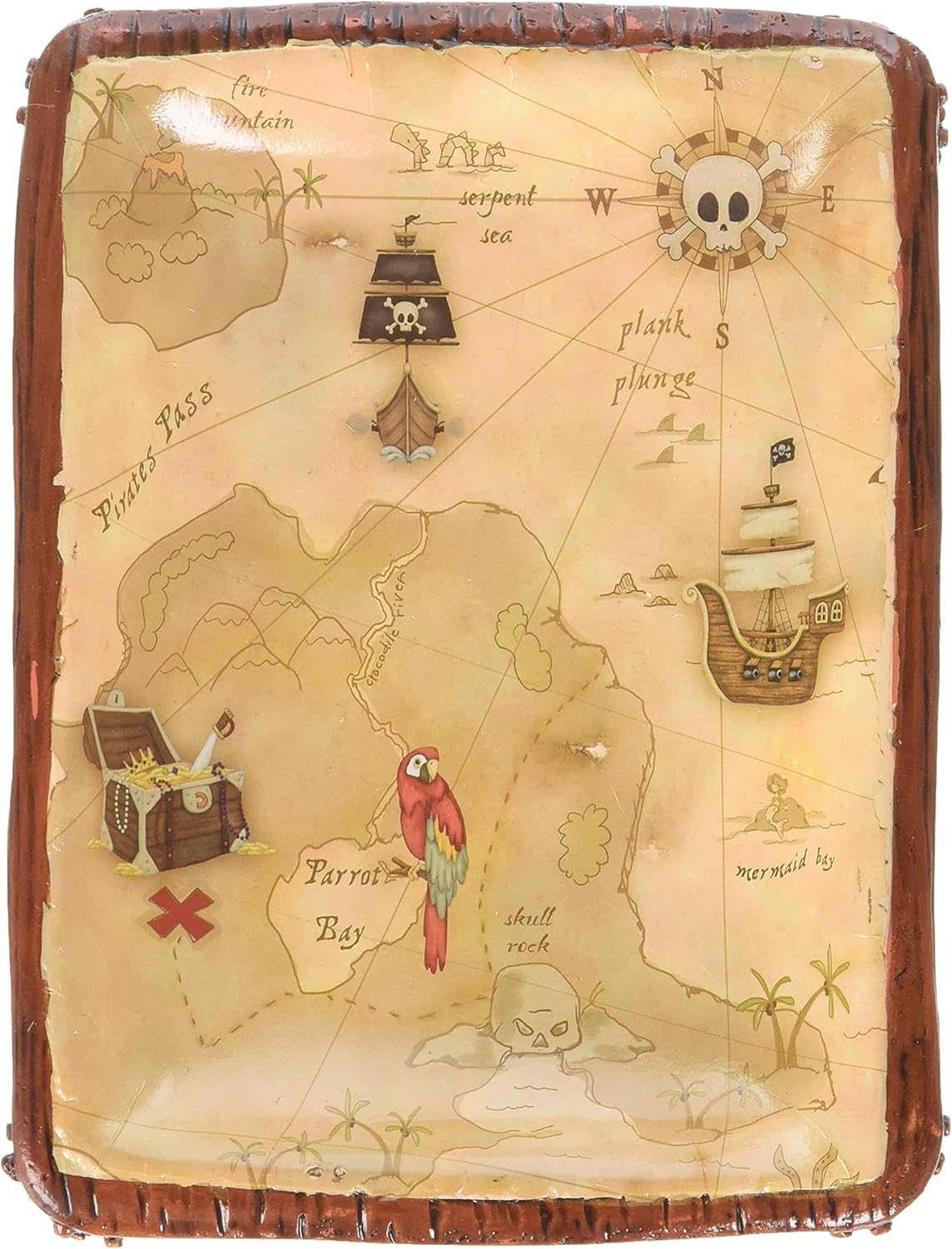 Map Soap Dish Pirates Treasure Multi 1