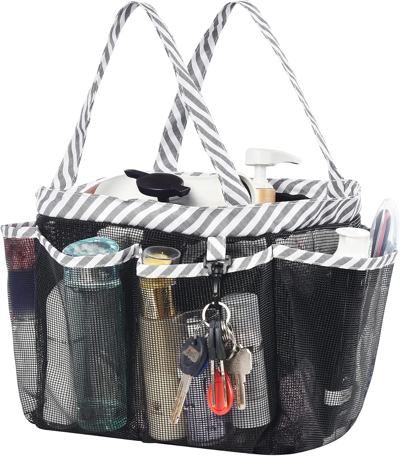 WEHUSE Extra Large Mesh Shower Caddy with Waterproof Inner Bag
