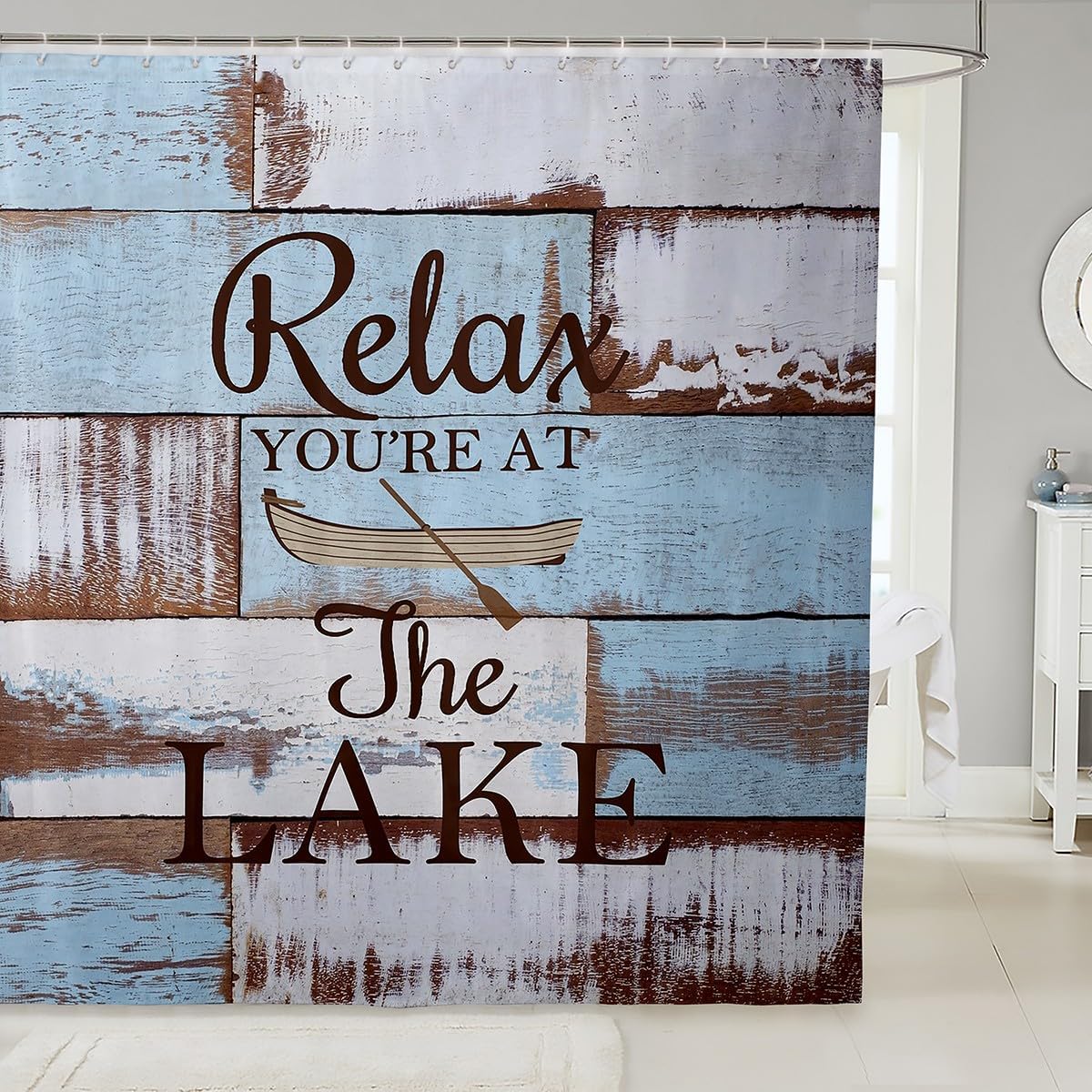 Erosebridal Lake Bathroom Accessories Set 72x72