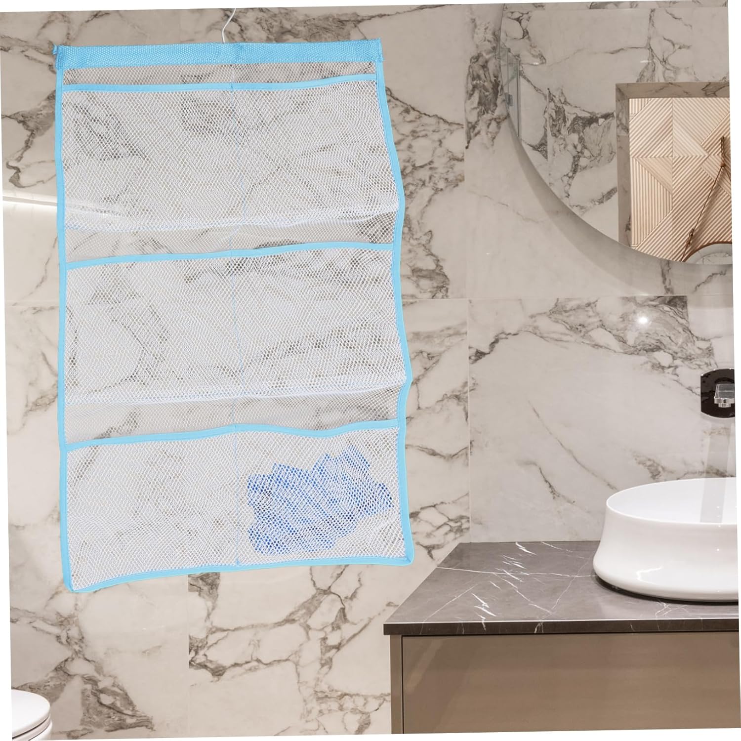 Mobestech 6 Mesh Shower Organizer - Space Saving Quick Dry