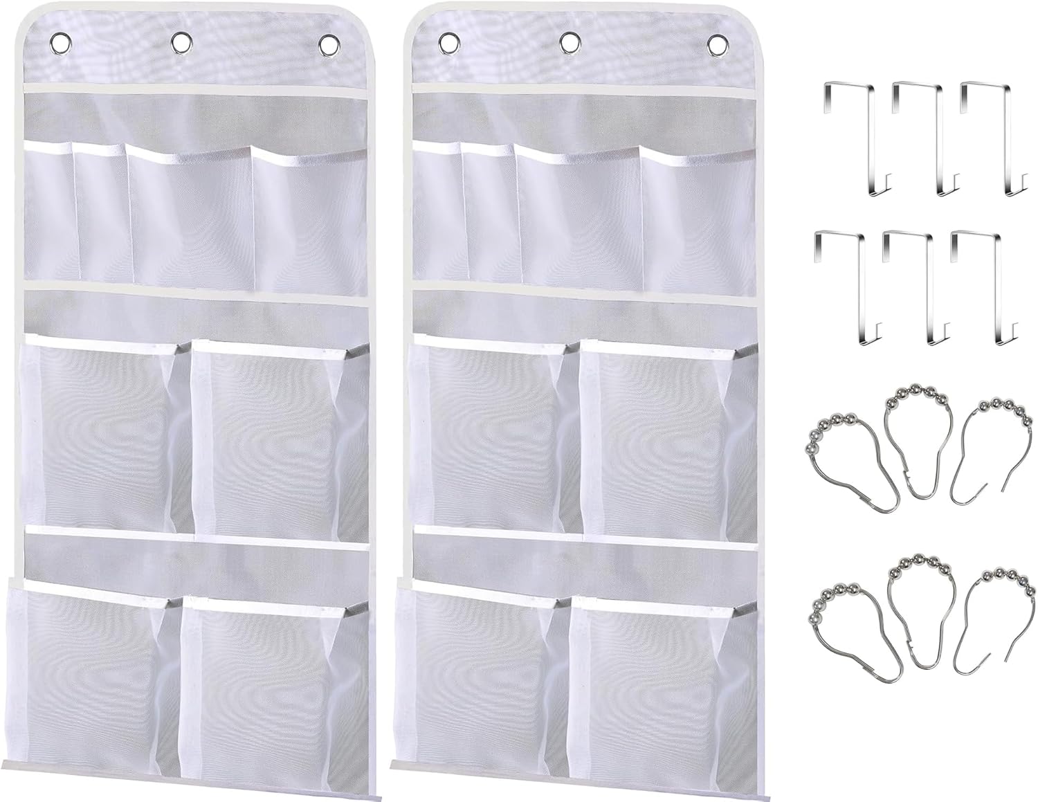 MISSLO 2 Pack Mesh Shower Caddy Organizer 1
