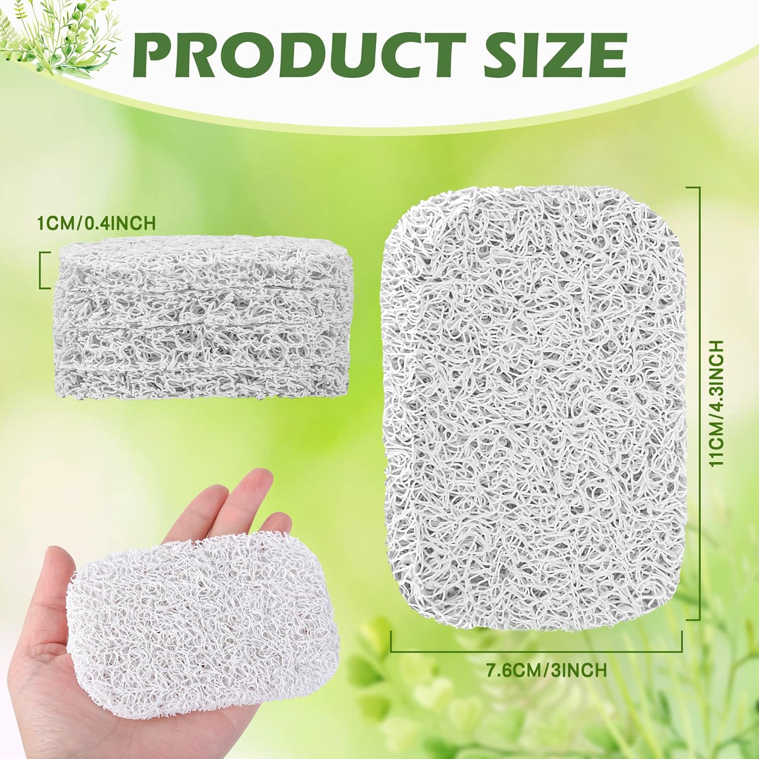 Jerphen 4PCS Soap Lifting Pads for Bath and Kitchen