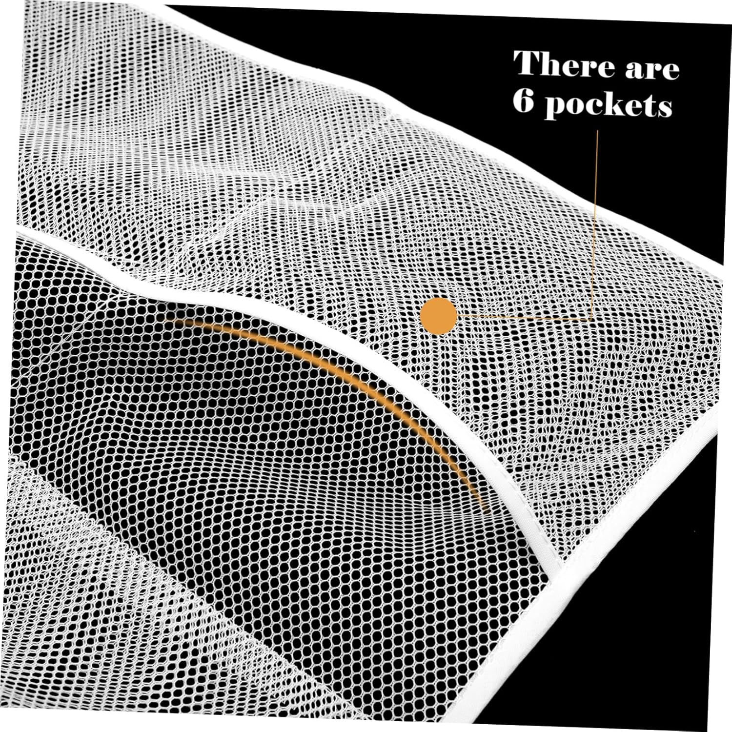 BUGUUYO Easy Install Mesh Shower Organizer Bag 6 Pockets